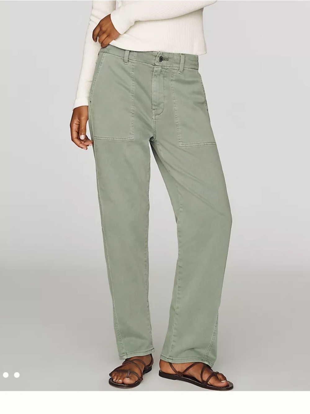 Ag Adriano Goldschmied Straight-Leg Jeans in Sage